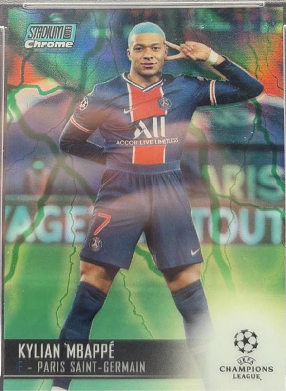 Kylian Mbappe [Aqua Green Electric Refractor] #75