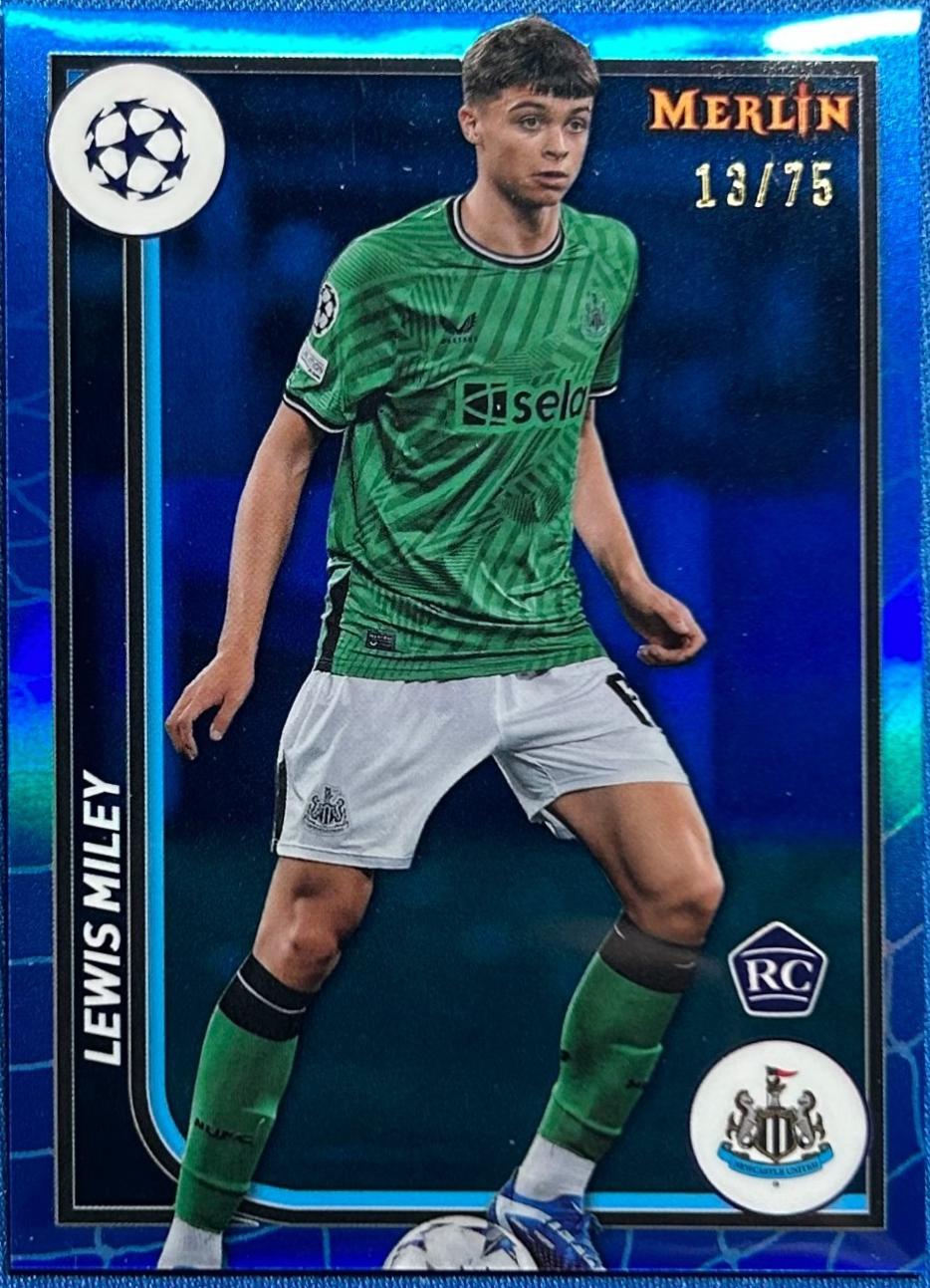 Lewis Miley [Blue Refractor Rookie Variation] #67