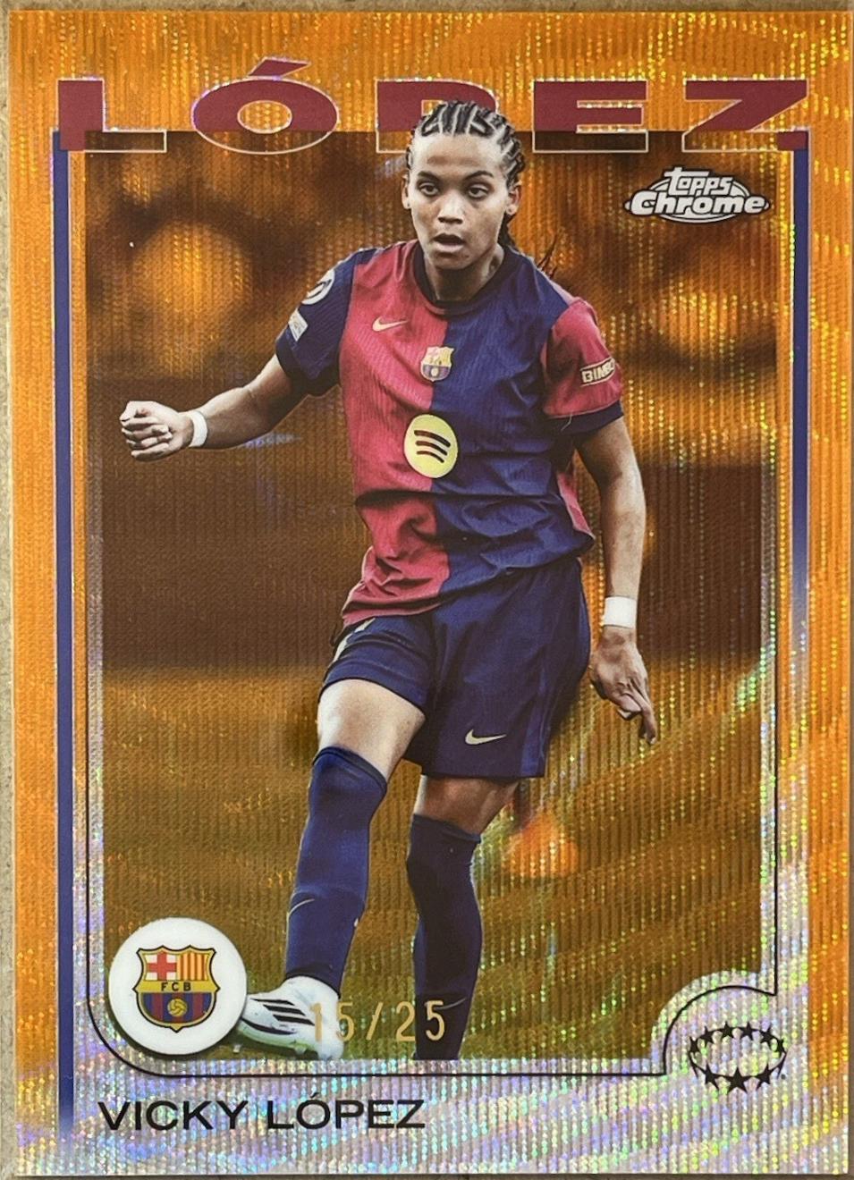 Vicky Lopez [Orange Wave Refractor] #58