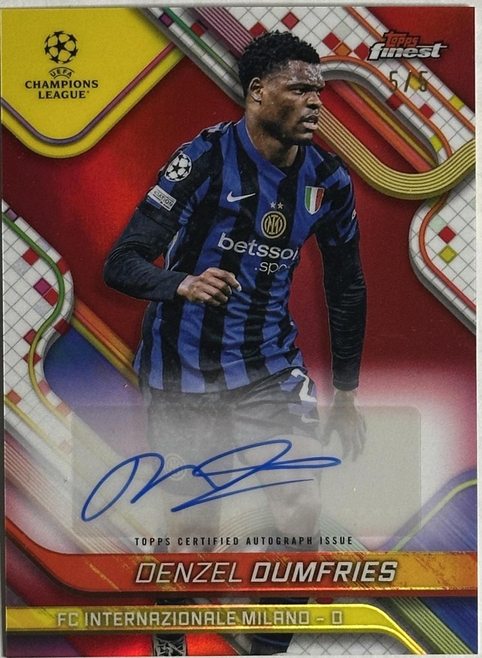 Denzel Dumfries [Red Refractor] #BA-DZ