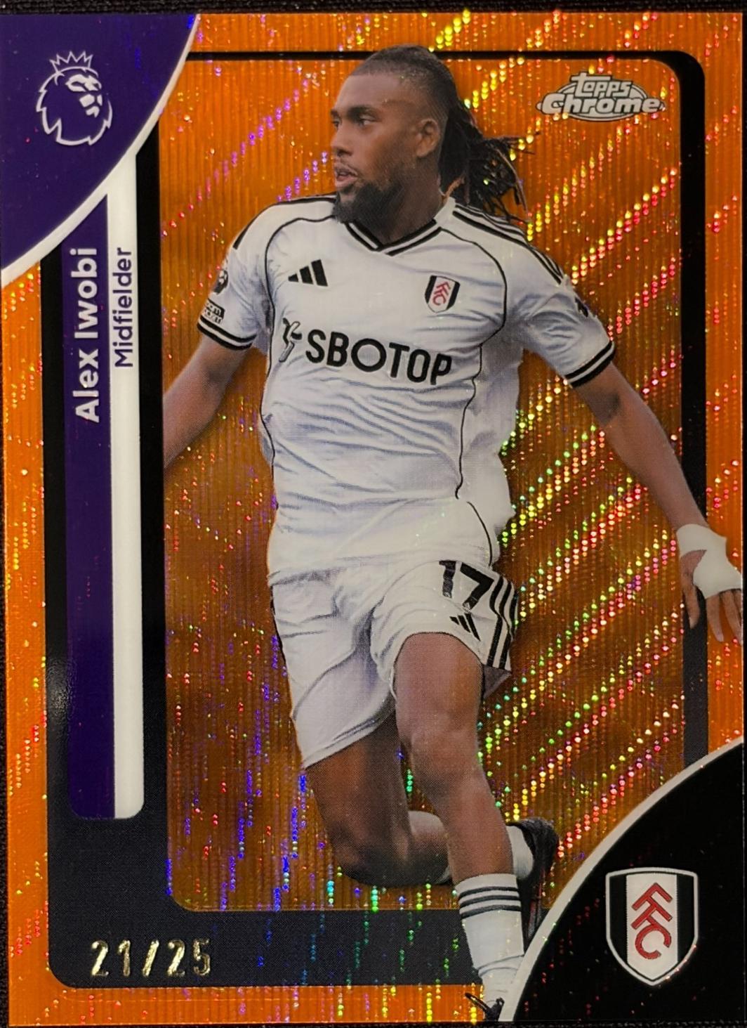 Alex Iwobi [Orange Wave Refractor] #94