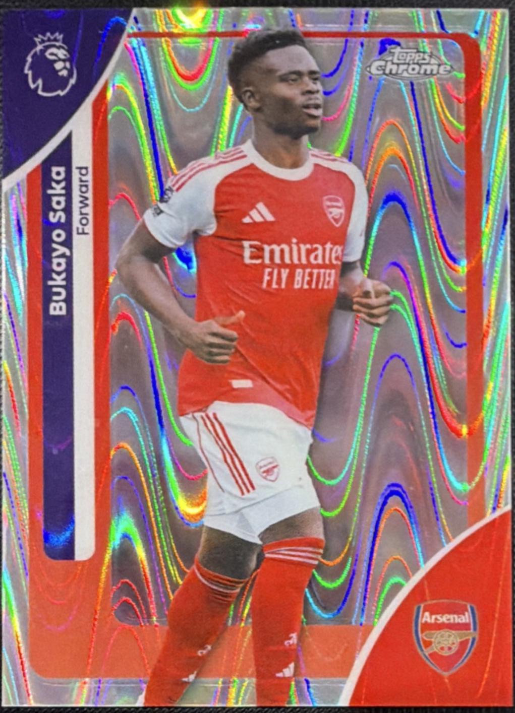 Bukayo Saka [Purple Wave Refractor] #13