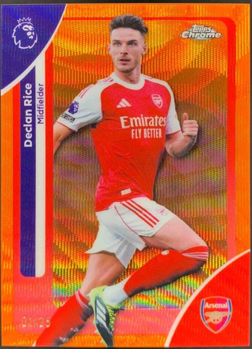 Declan Rice [Orange Wave Refractor] #14