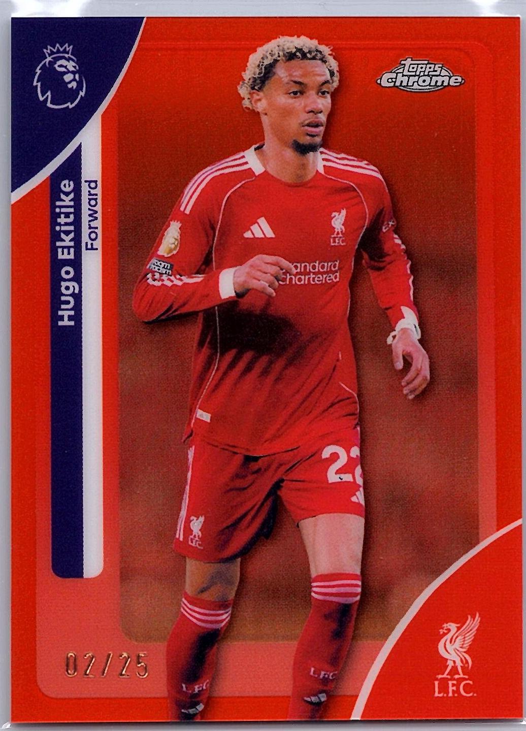 Hugo Ekitike [Orange Refractor] #120