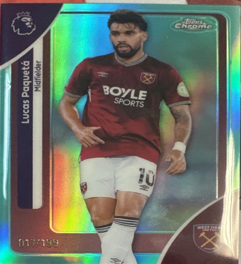 Lucas Paqueta [Aqua Refractor] #187