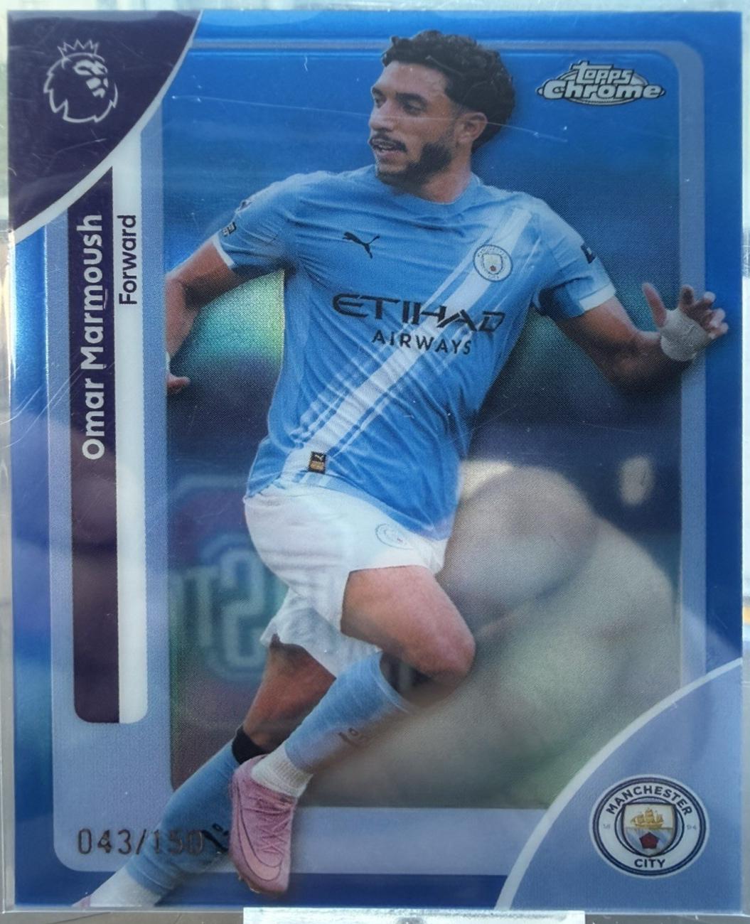 Omar Marmoush [Blue Refractor] #121