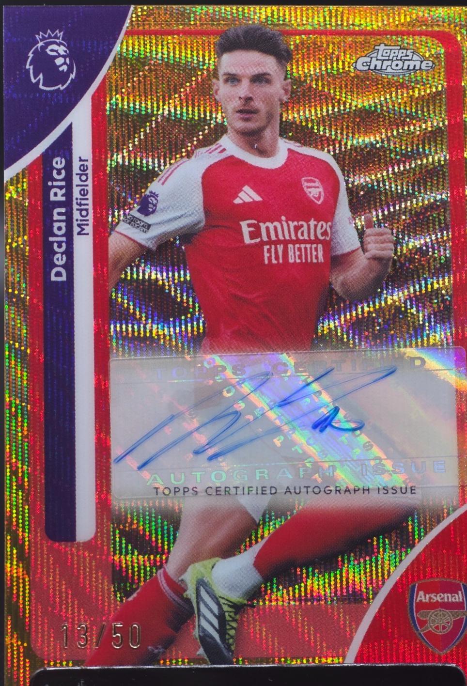 Declan Rice [Gold Wave Refractor] #CA-DR