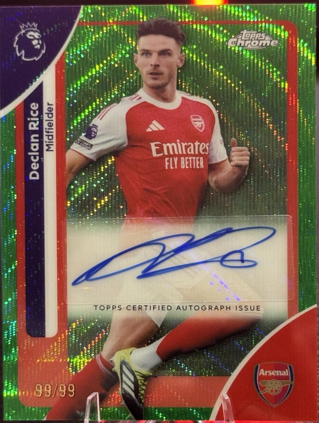 Declan Rice [Green Wave Refractor] #CA-DR