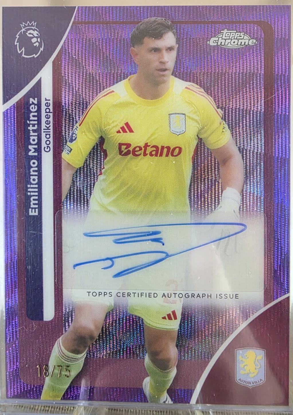 Emiliano Martinez [Purple Refractor] #CA-EM