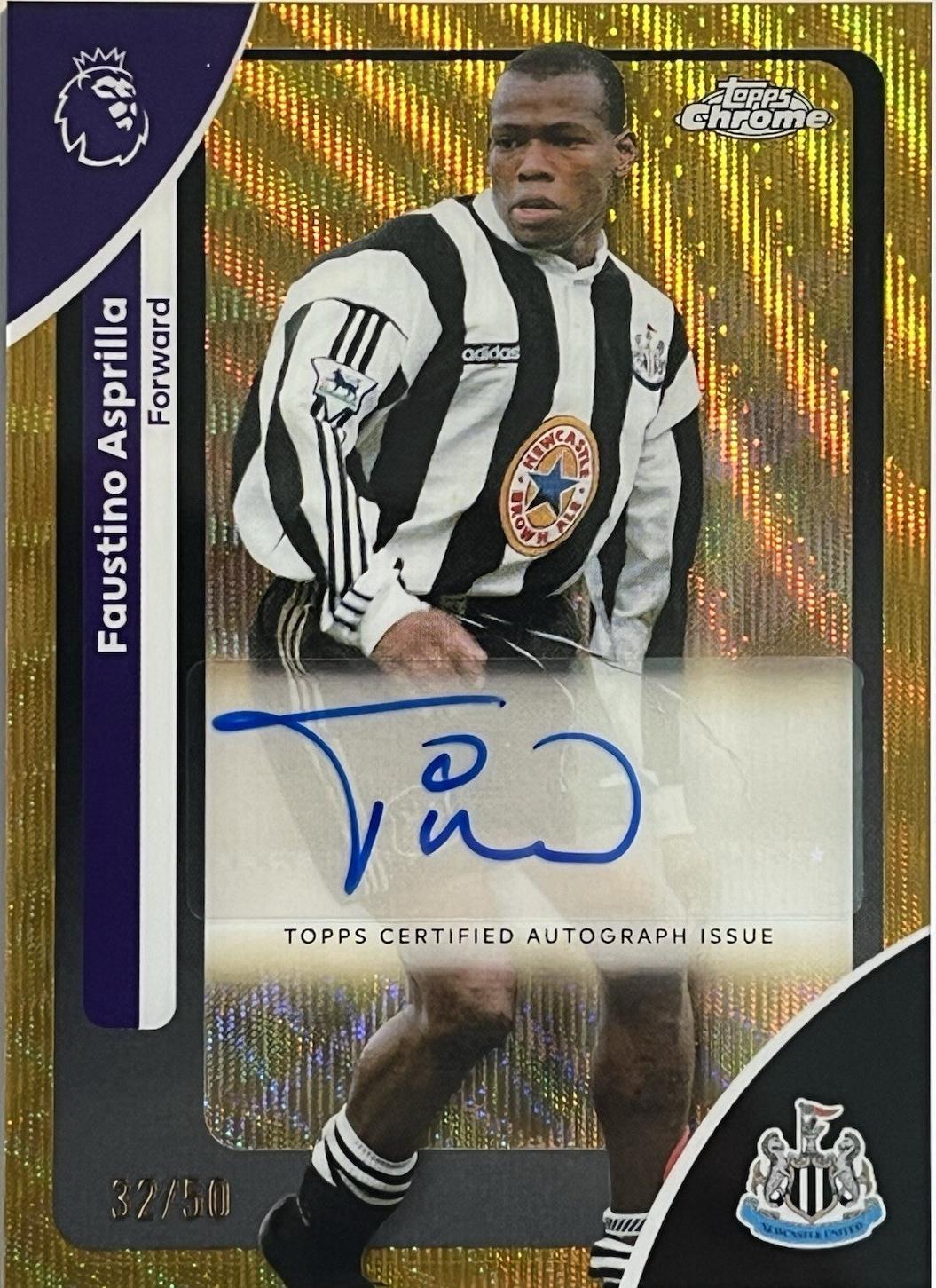 Faustino Asprilla [Gold Wave Refractor] #CA-FA