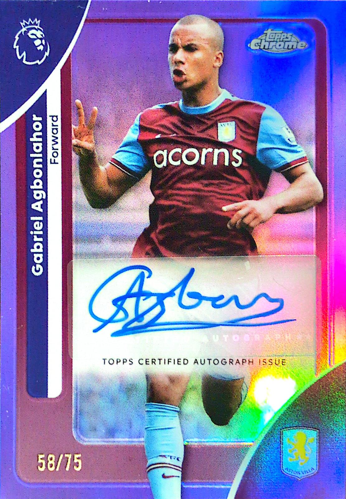 Gabriel Agbonlahor [Purple Refractor] #CA-GA