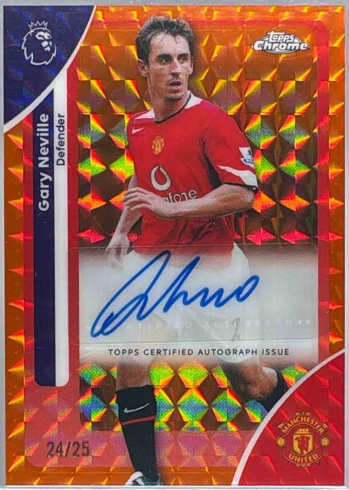Gary Neville [Orange Geometric Refractor] #CA-NV