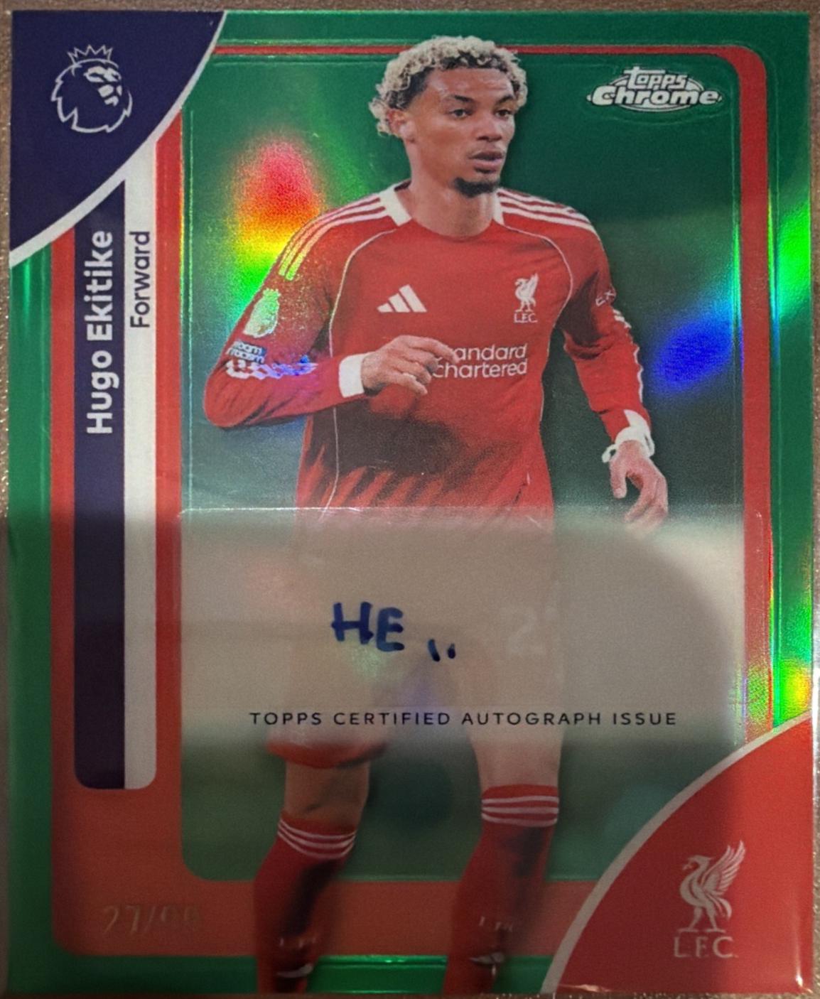 Hugo Ekitike [Green Refractor] #CA-HE