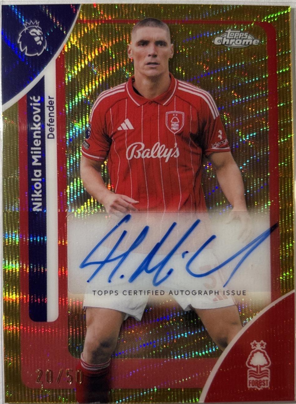 Nikola Milenkovic [Gold Wave Refractor] #CA-NM