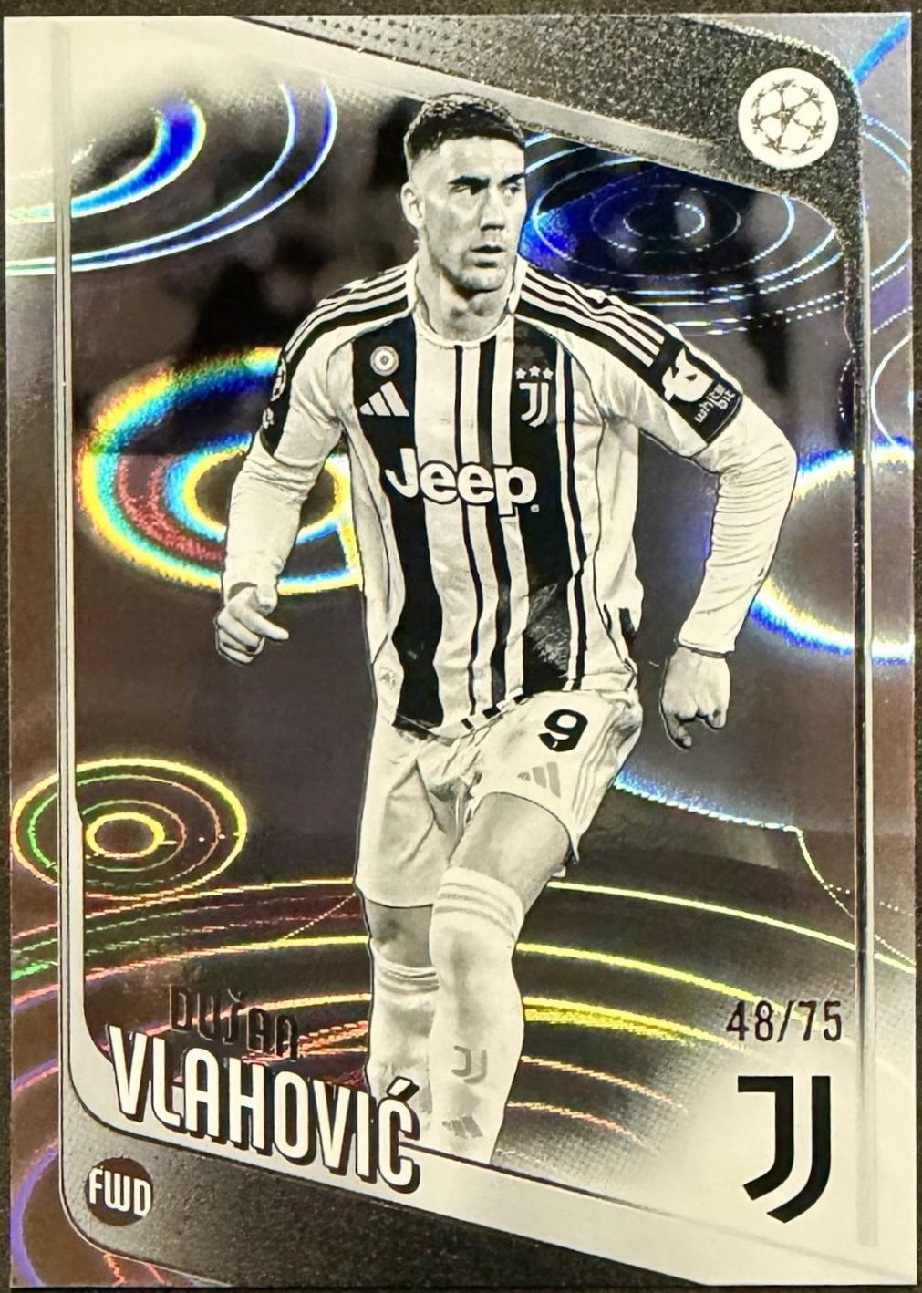 Dusan Vlahovic [Black White Foil] #175
