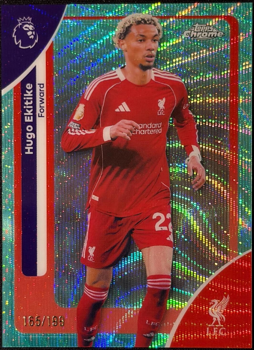 Hugo Ekitike [Aqua Wave Refractor] #120