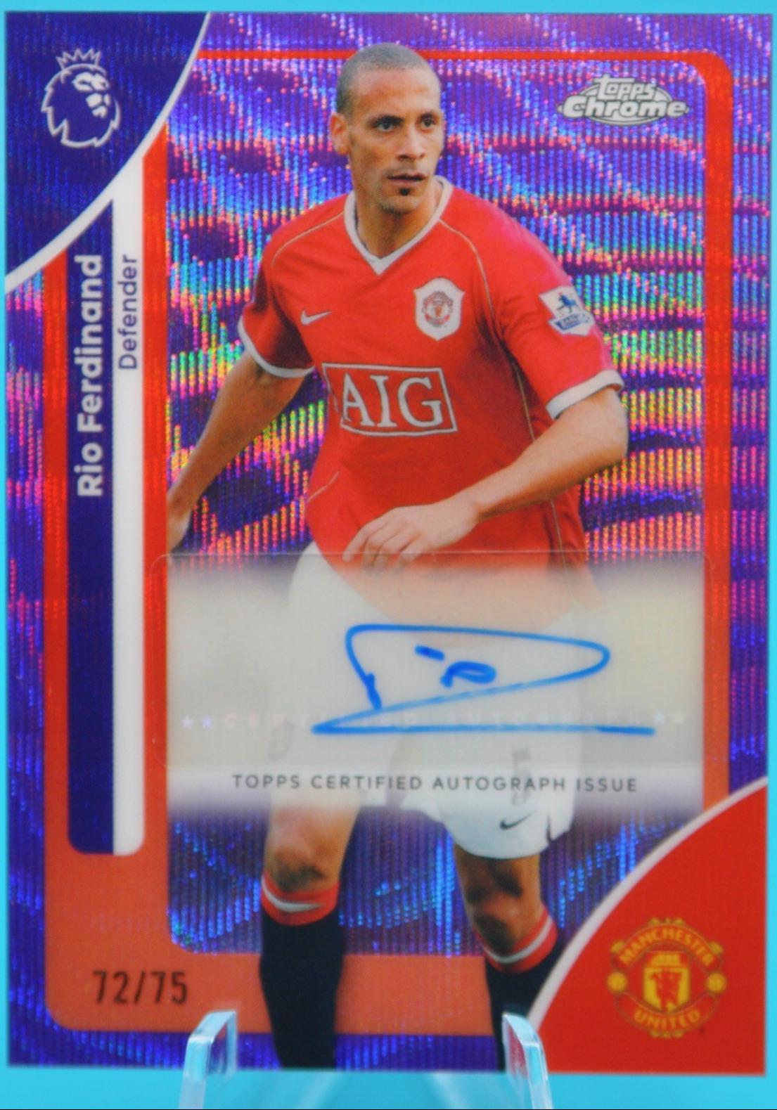 Rio Ferdinand [Purple Wave Refractor] #CA-RF