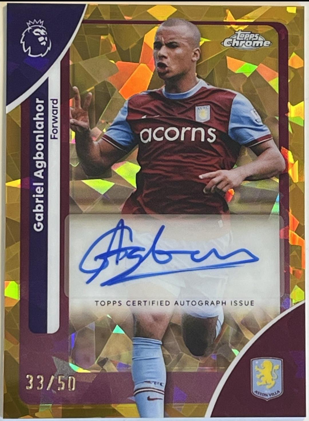 Gabriel Agbonlahor [Gold Refractor] #CA-GA