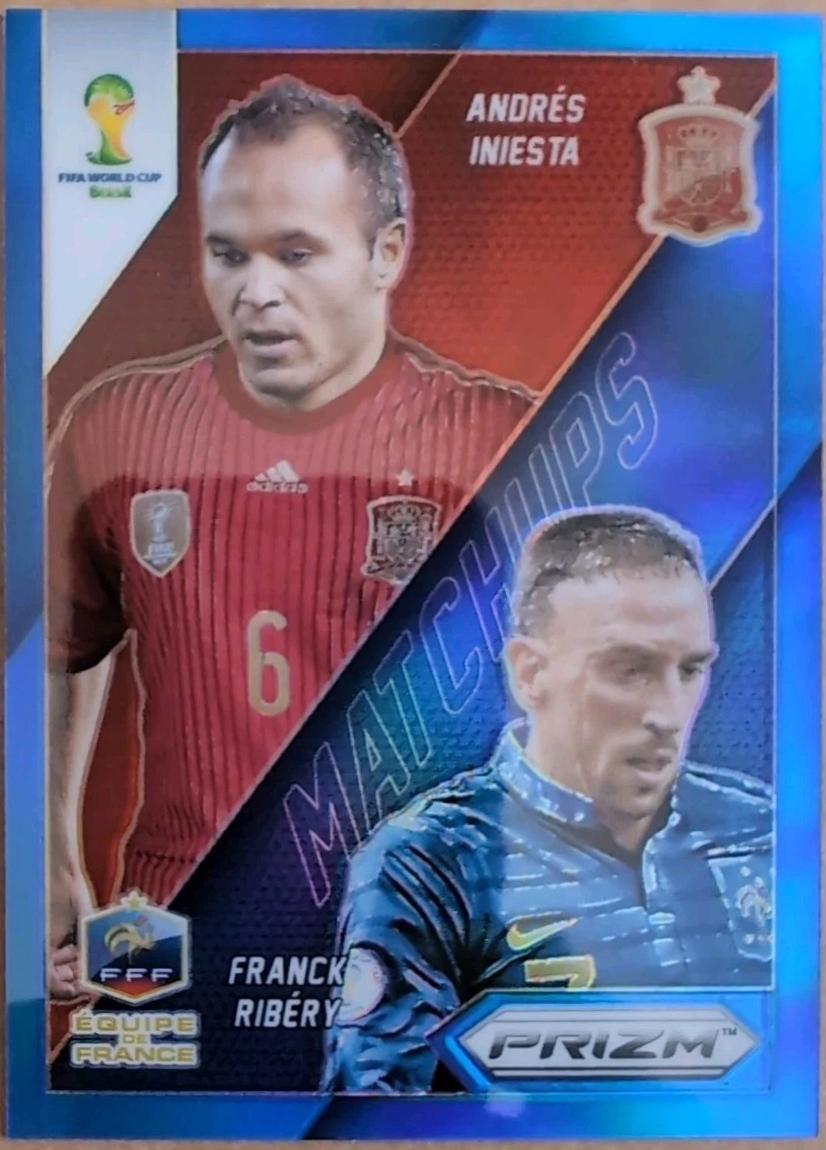 Andres Iniesta / Franck Ribery [Blue Prizm] #24