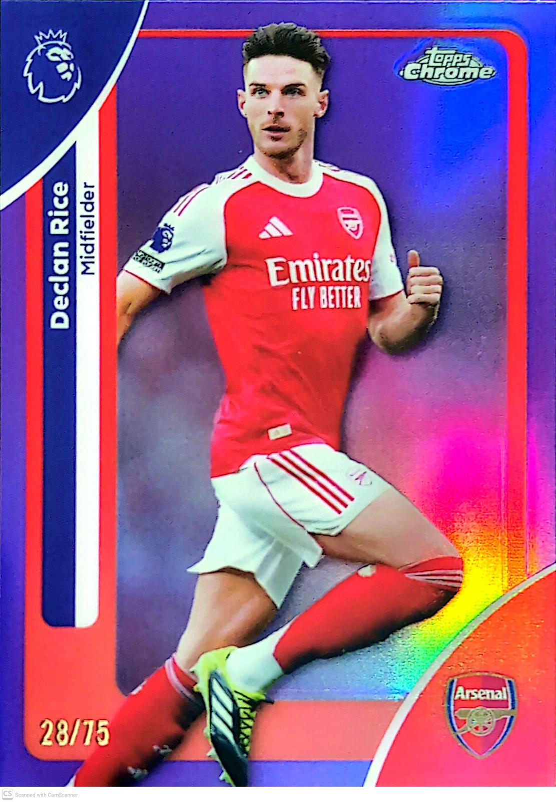 Declan Rice [Purple Refractor] #14