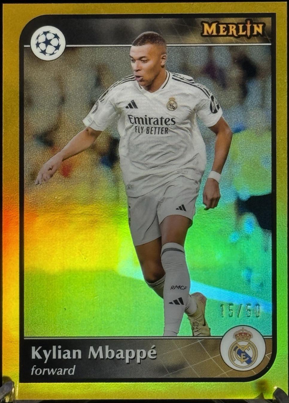 Kylian Mbappe [Gold Refractor] #9