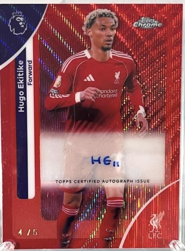 Hugo Ekitike [Red Wave Refractor] #CA-HE