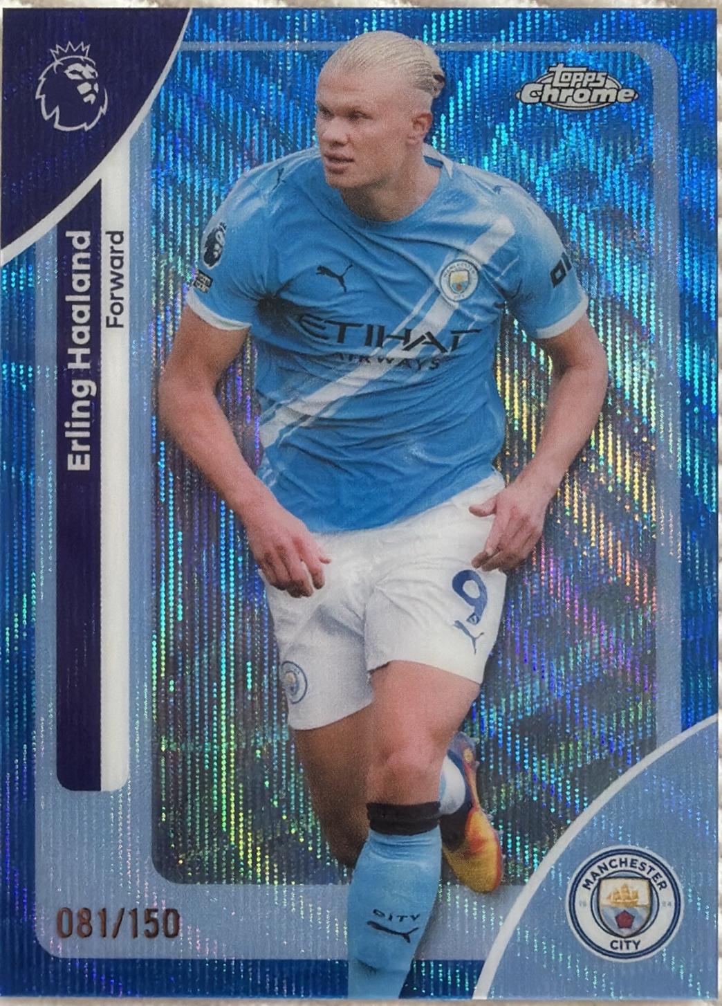 Erling Haaland [Blue Wave Refractor] #125