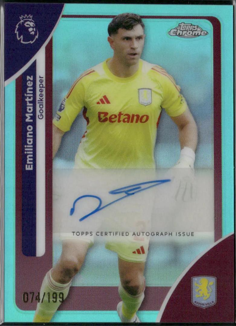 Emiliano Martinez [Aqua Refractor] #CA-EM