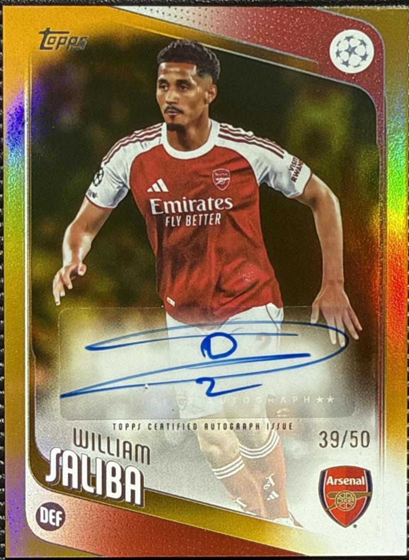 William Saliba [Gold Foil] #BA-SA