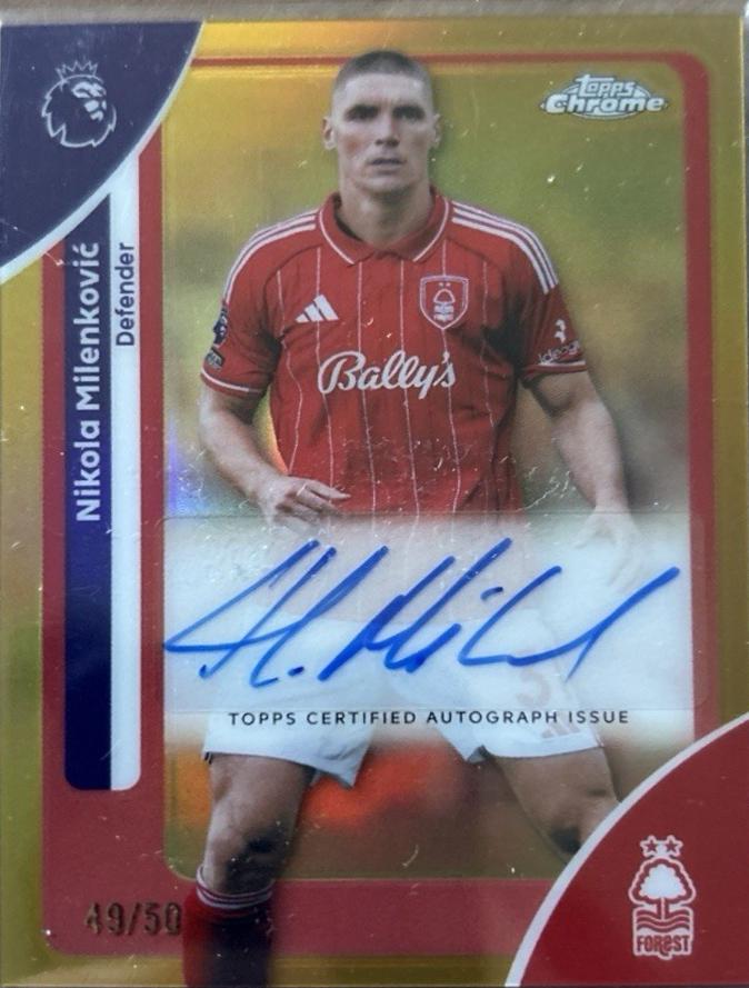 Nikola Milenkovic [Gold Refractor] #CA-NM
