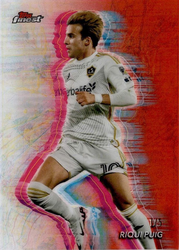 Riqui Puig [Red Refractor Holo Glow Variation] #100