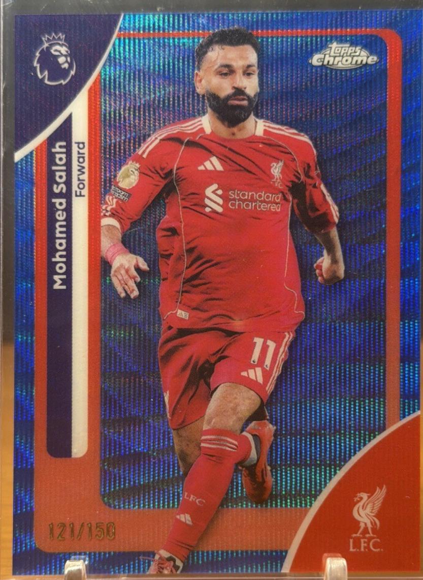 Mohamed Salah [Blue Wave Refractor] #118
