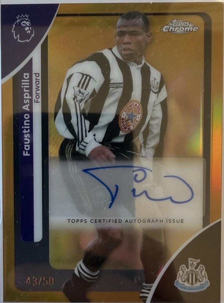 Faustino Asprilla [Gold Refractor] #CA-FA