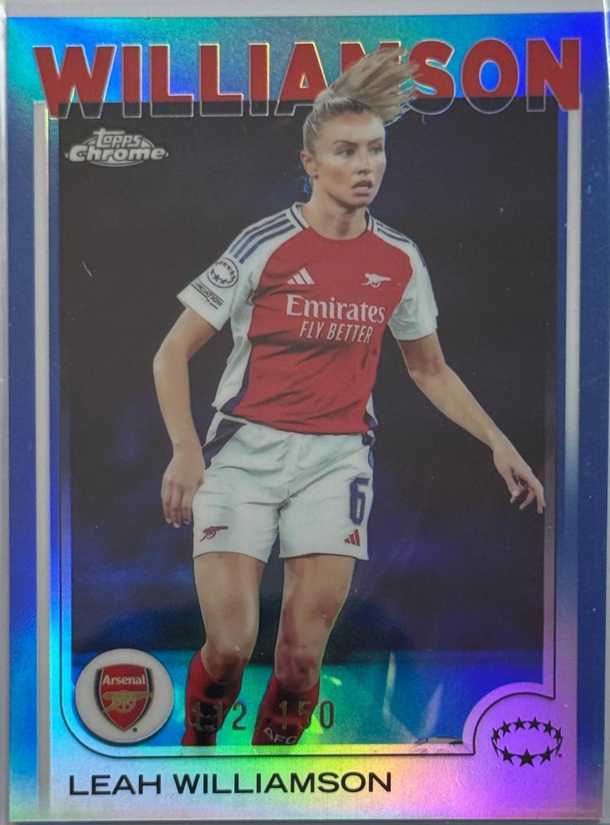 Leah Williamson [Blue Refractor] #82