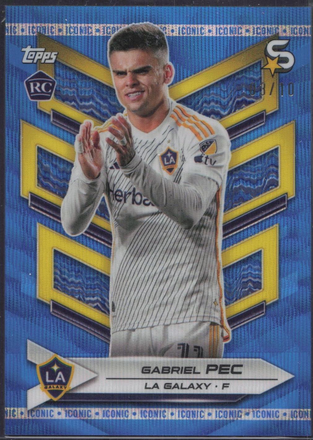 Gabriel Pec [Iconic Blue Wave Refractor Chrome] #19