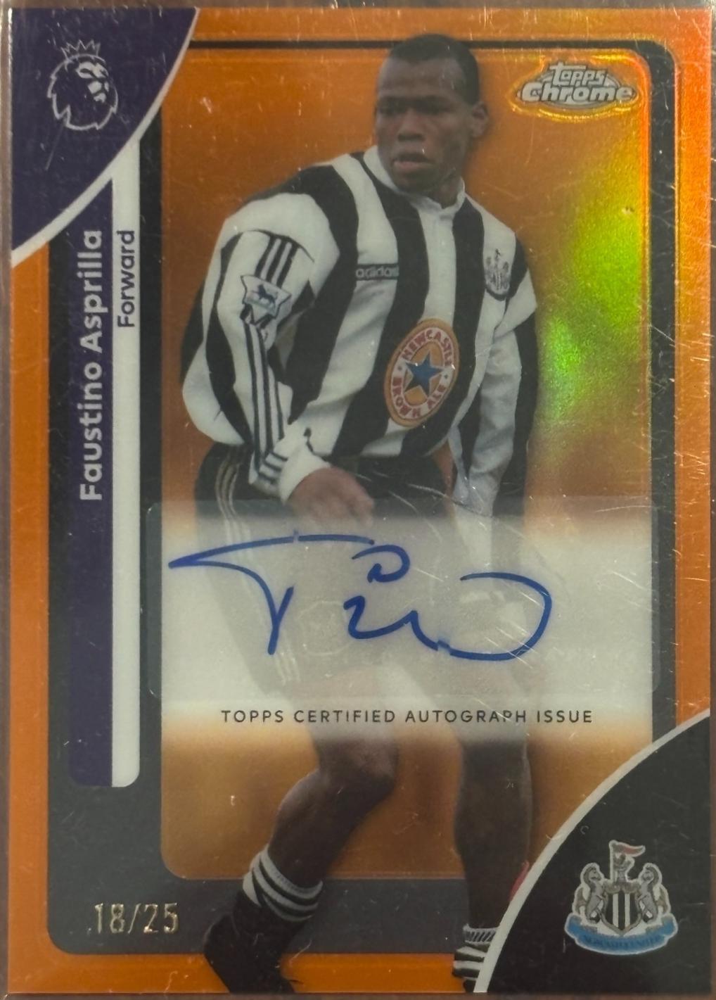 Faustino Asprilla [Orange Refractor] #CA-FA