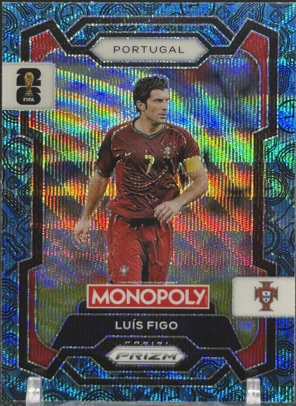 Luis Figo [Four Corners Blue Wave] #31
