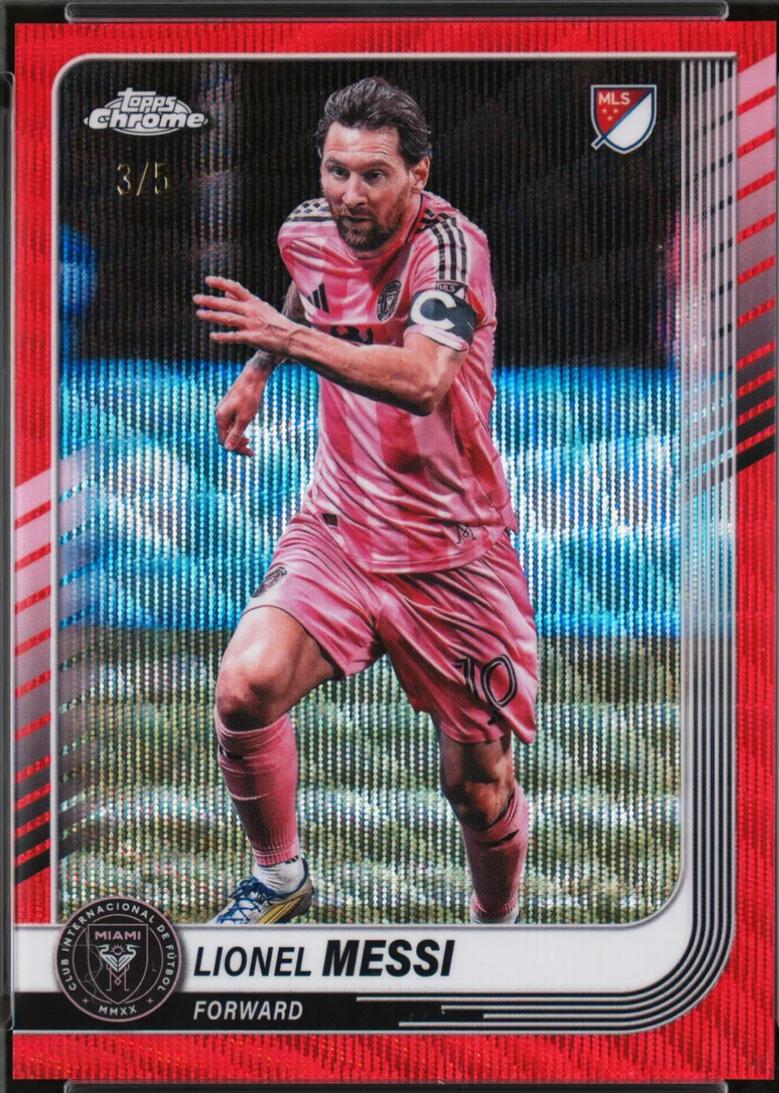 Lionel Messi [Red Wave Refractor] #10
