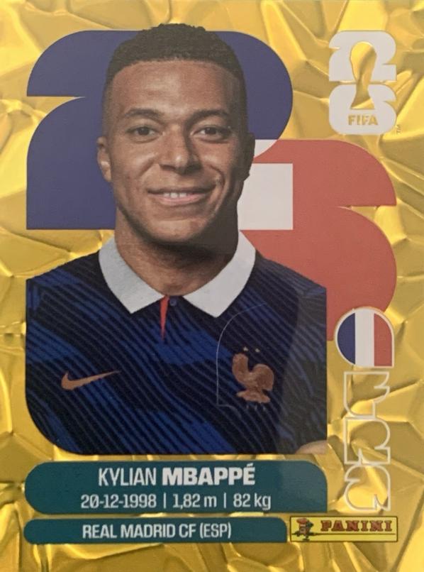 Kylian Mbappe [Gold Flood Crumple] #FRA20