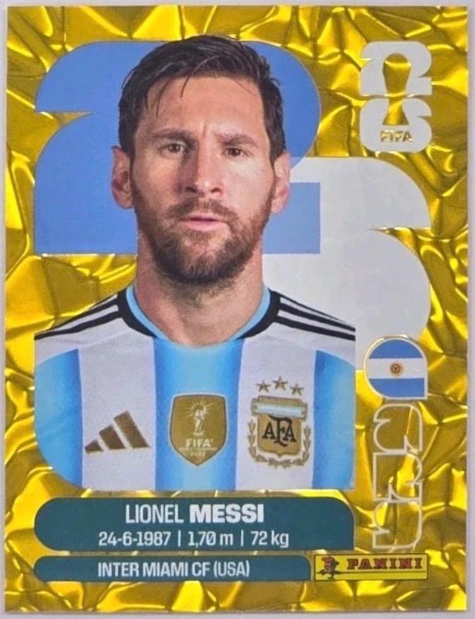 Lionel Messi [Gold Flood Crumple] #ARG17