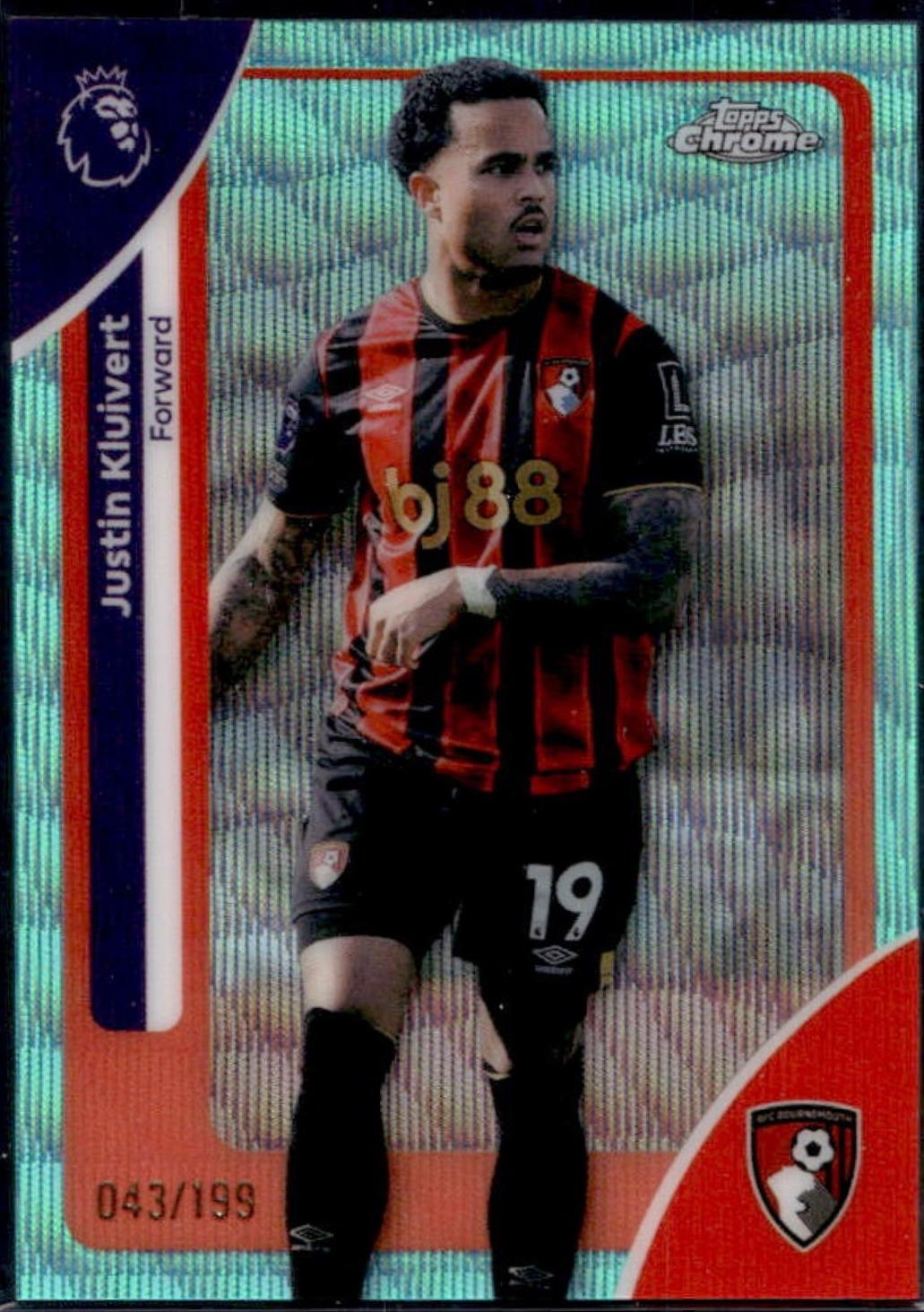 Justin Kluivert [Aqua Wave Refractor] #1