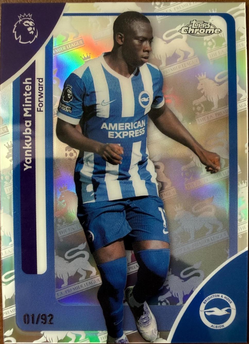 Yankuba Minteh [Premier League Retrofractor] #47