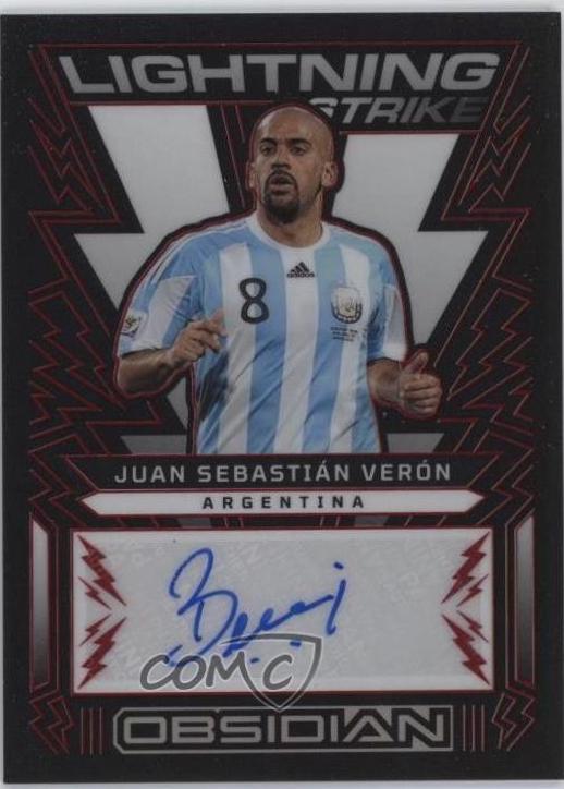 Juan Sebastian Veron [Red Electric Etch] #LS-JSV