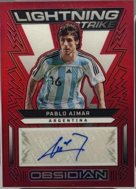 Pablo Aimar [Red Flood Electric Etch] #LS-PAI
