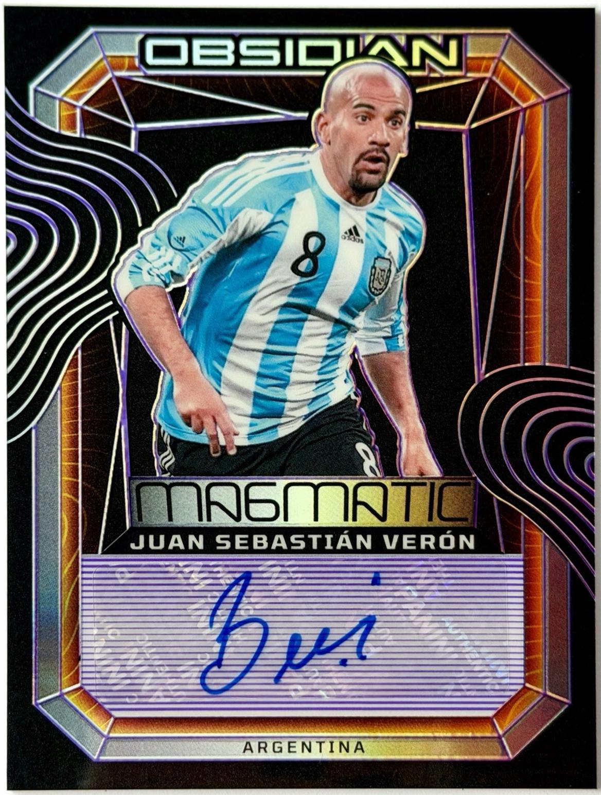 Juan Sebastian Veron [Electric Etch Gold Flood] #1