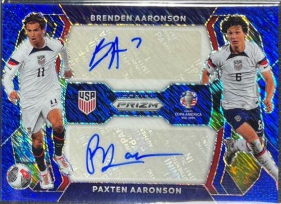 Brenden Aaronson / Paxten Aaronson [Blue Shimmer] #DS-BP