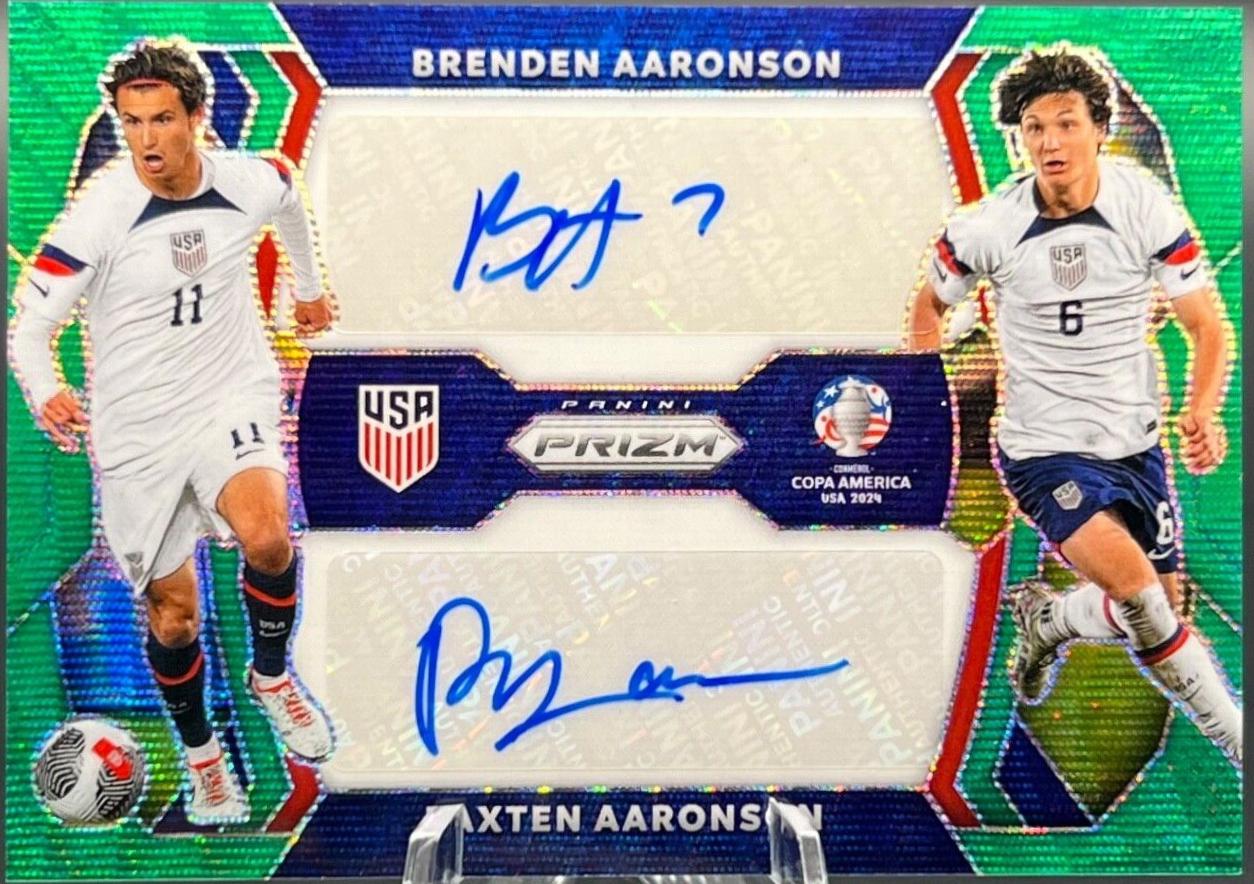 Brenden Aaronson / Paxten Aaronson [Green Wave] #DS-BP