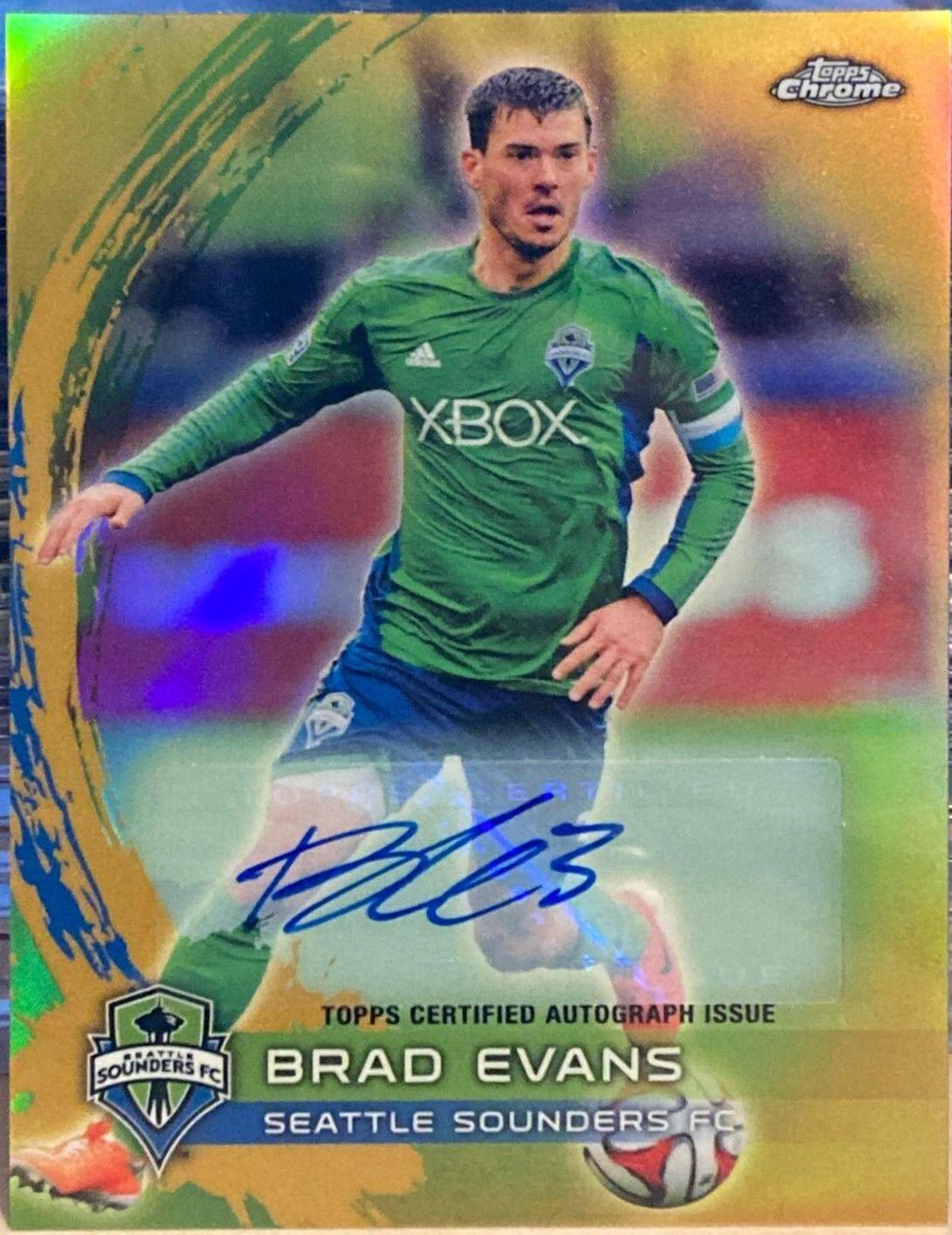 Brad Evans [Autograph Gold Refractor] #75