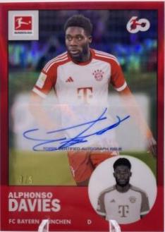 Alphonso Davies [Red Refractor] #TANA-AD