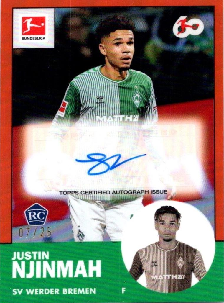 Justin Njinmah [Orange Refractor] #TANA-JN